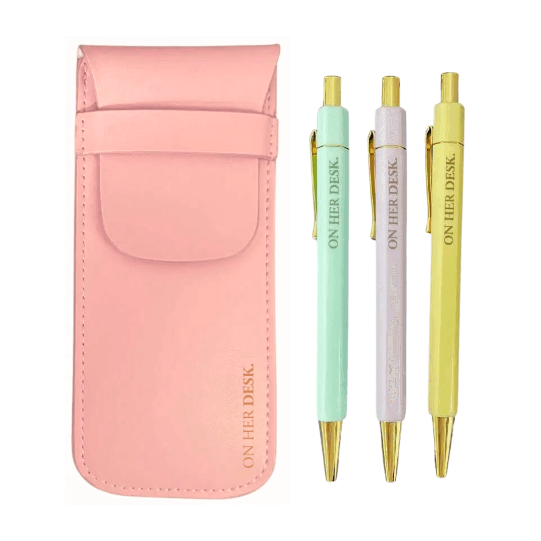 Trilogy Pen Set - Pink