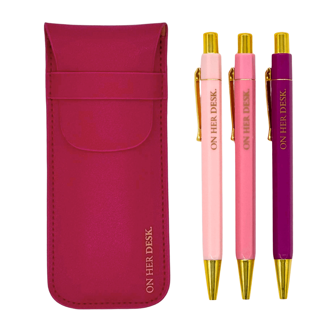 Trilogy Pen Set - Rose Red