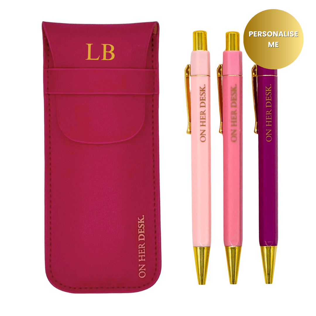 Trilogy Pen Set - Rose Red
