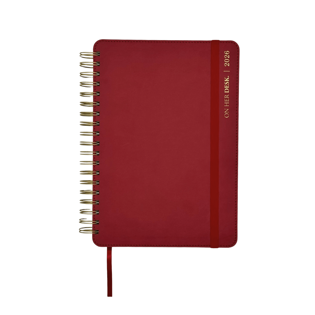 2026 Planner - Wine Red