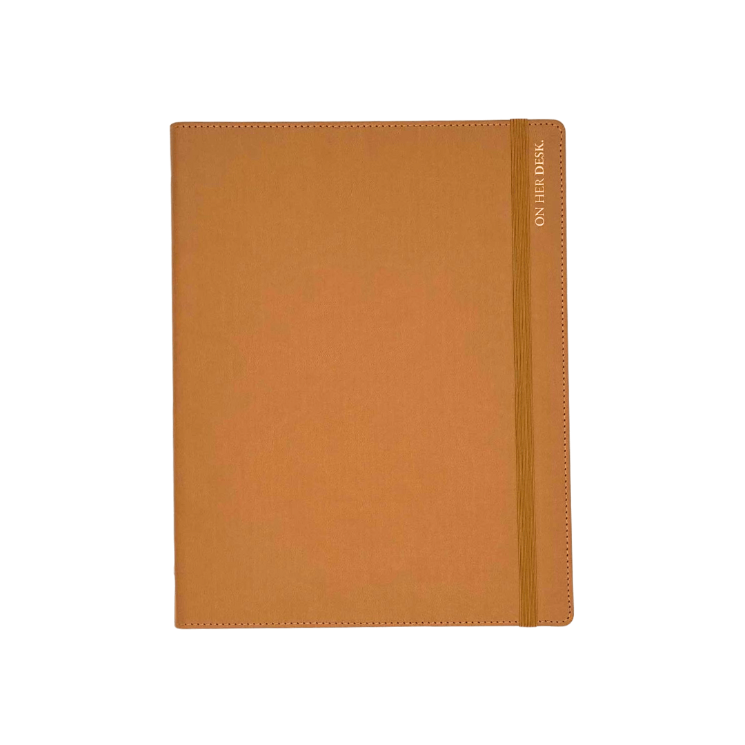 A4 Binder Notebook (with tab dividers) - Caramel