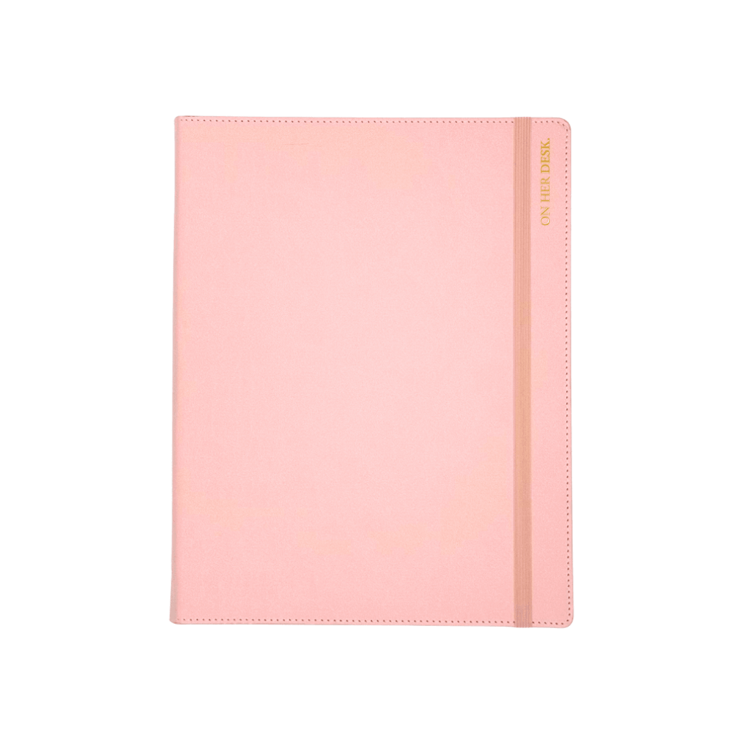 A4 Binder Notebook (with tab dividers) - Blush Pink