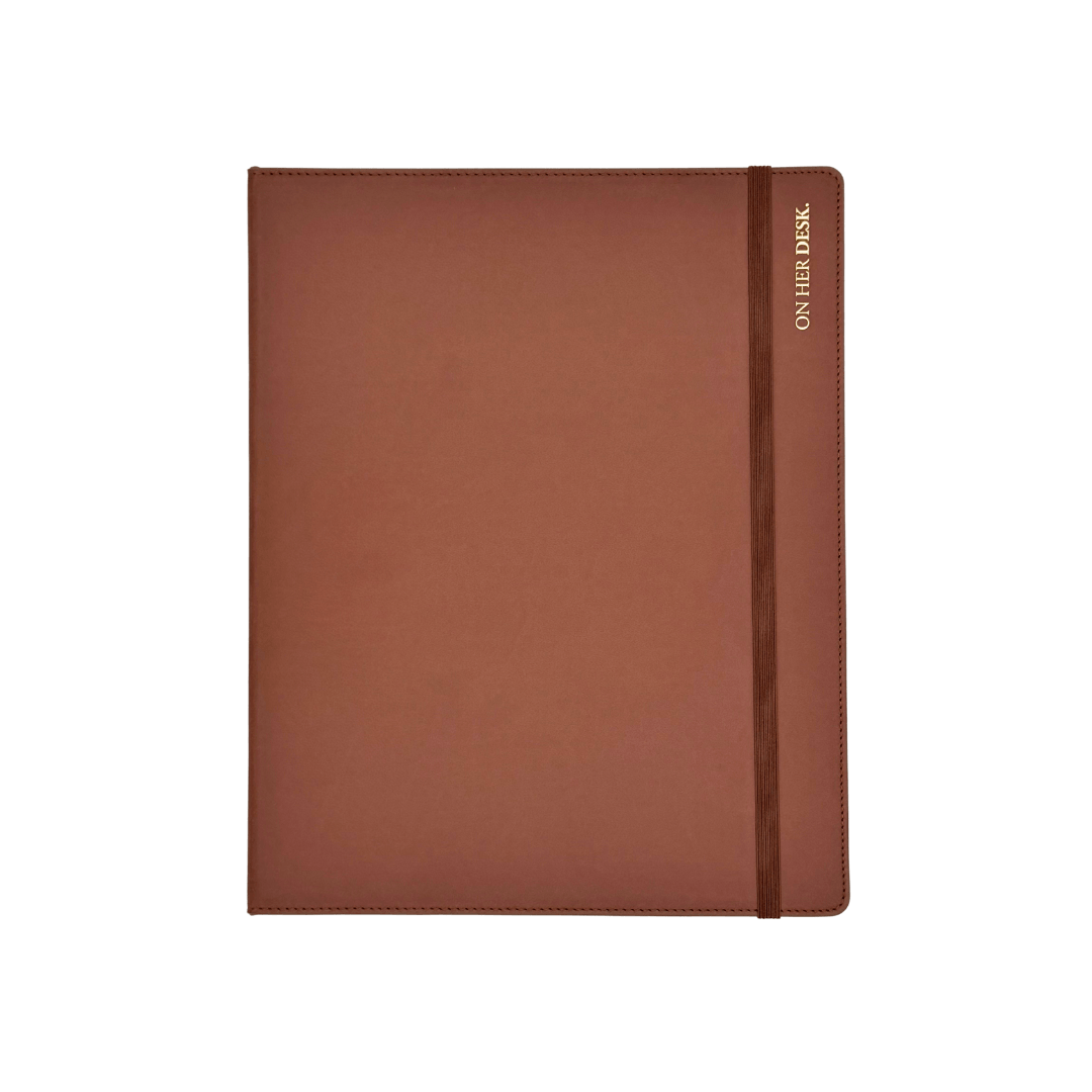 A4 Binder Notebook (with tab dividers) - Chocolate Brown