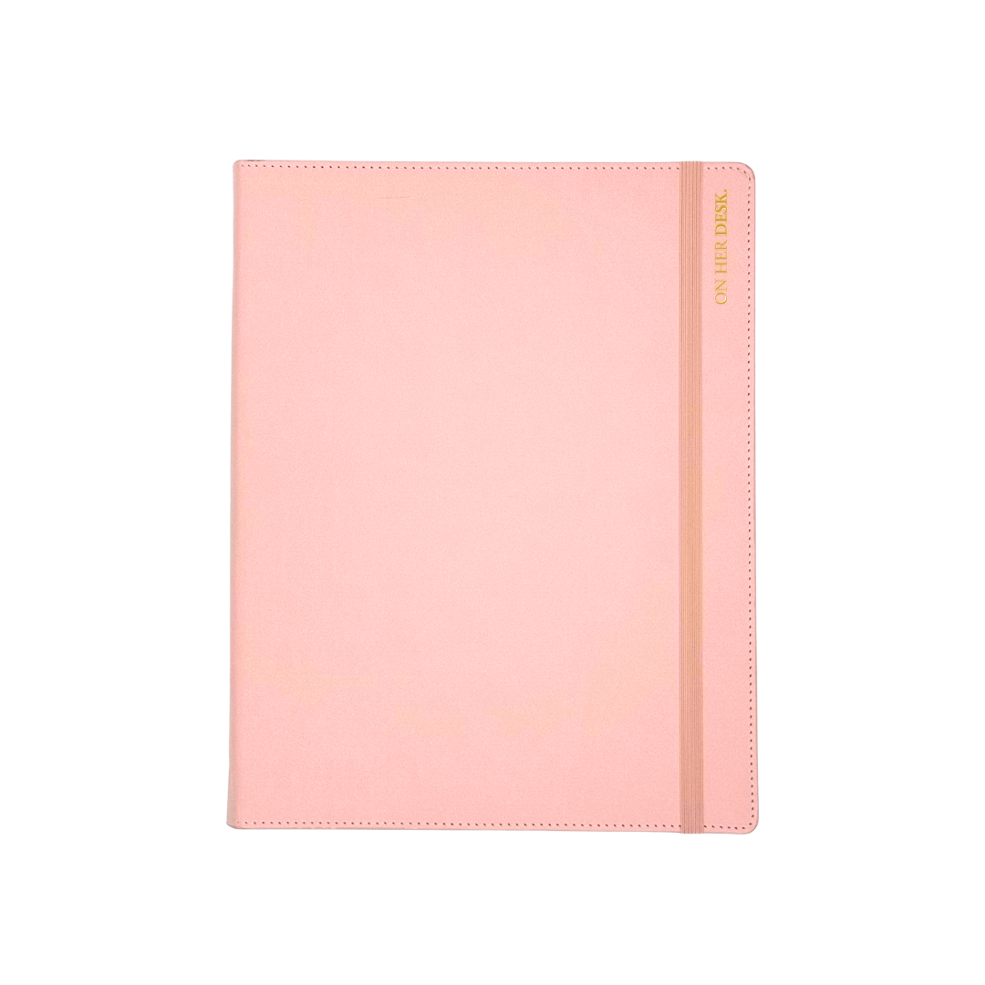 A4 Binder Notebook (with tab dividers) - Pink