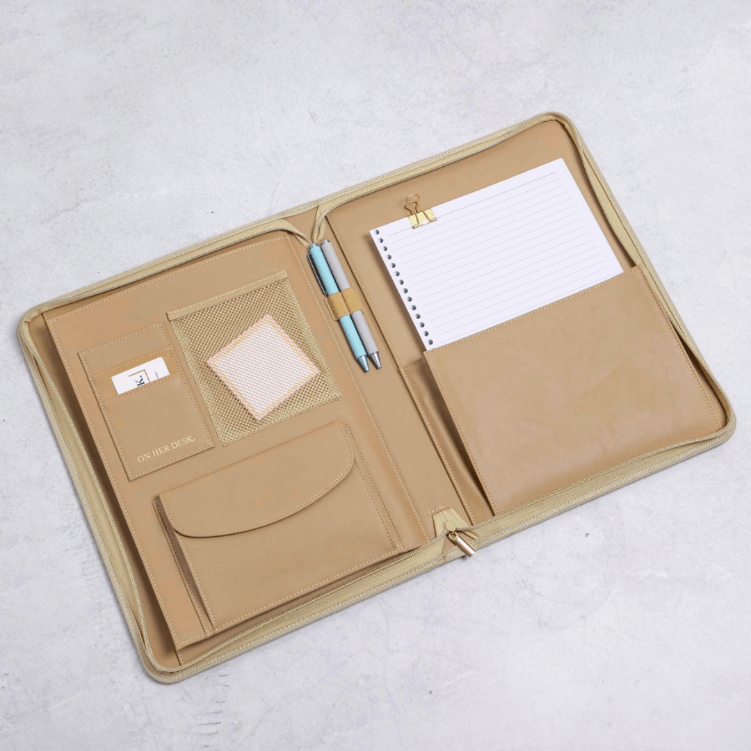 A4 Compendium Folder - Beige