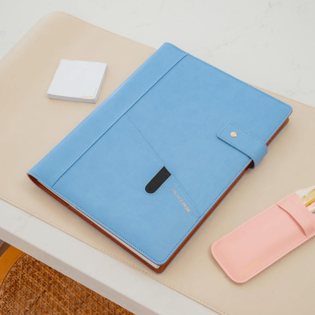 A4 Covered Notebook - Denim Blue