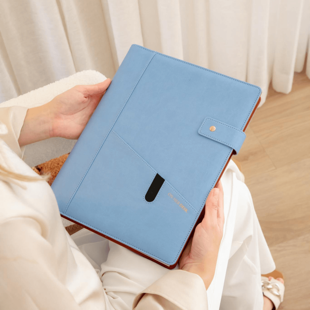 A4 Covered Notebook - Denim Blue