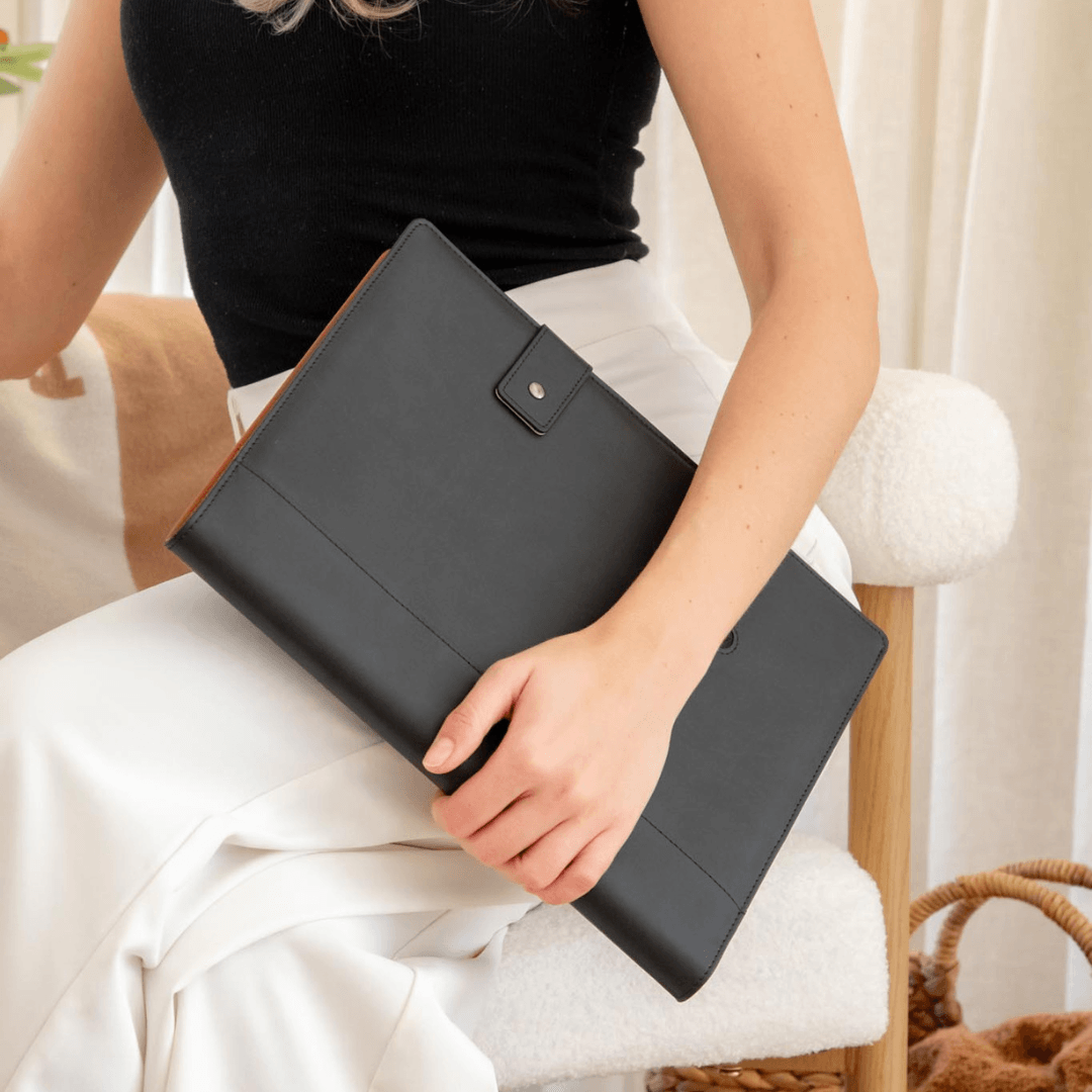 A4 Covered Notebook - Midnight Black