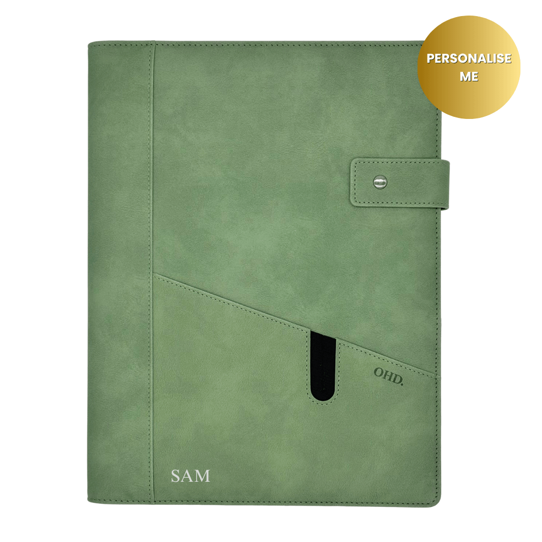 A4 Covered Notebook - Sage Green