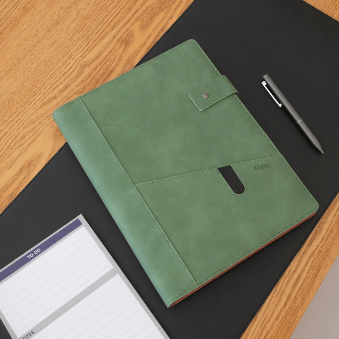 A4 Covered Notebook - Sage Green