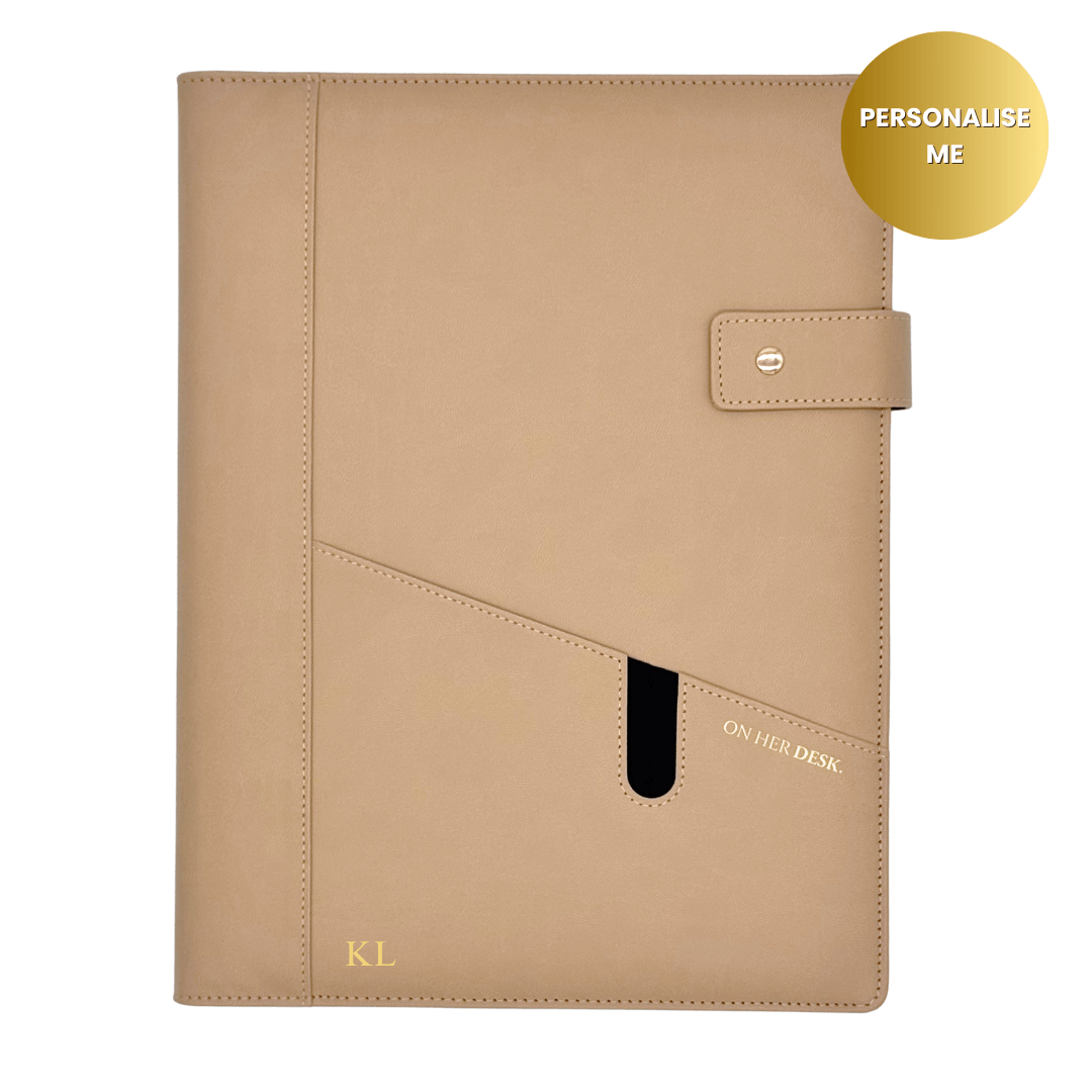 A4 Covered Notebook - Latte