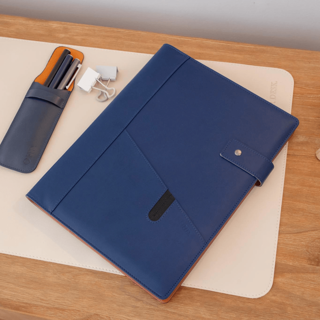 A4 Covered Notebook - Navy Blue
