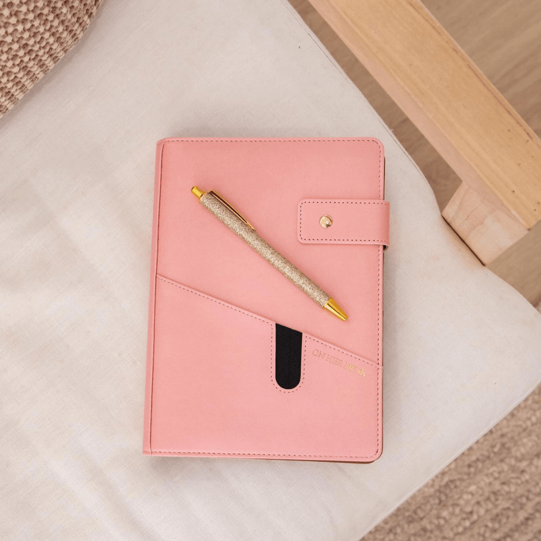 A5 Covered Notebook - Blush Pink