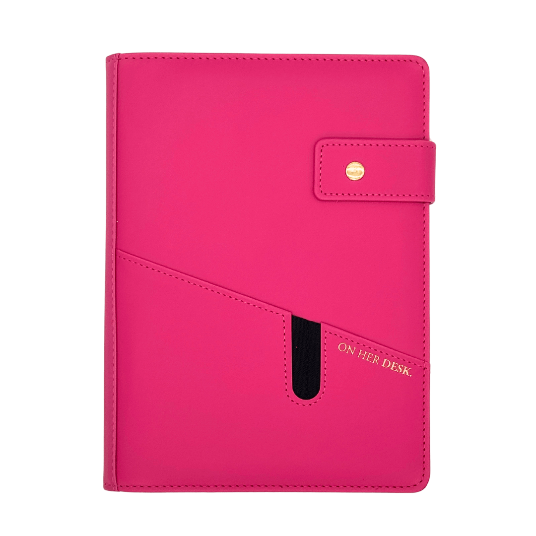 A5 Covered Notebook - Hot Pink