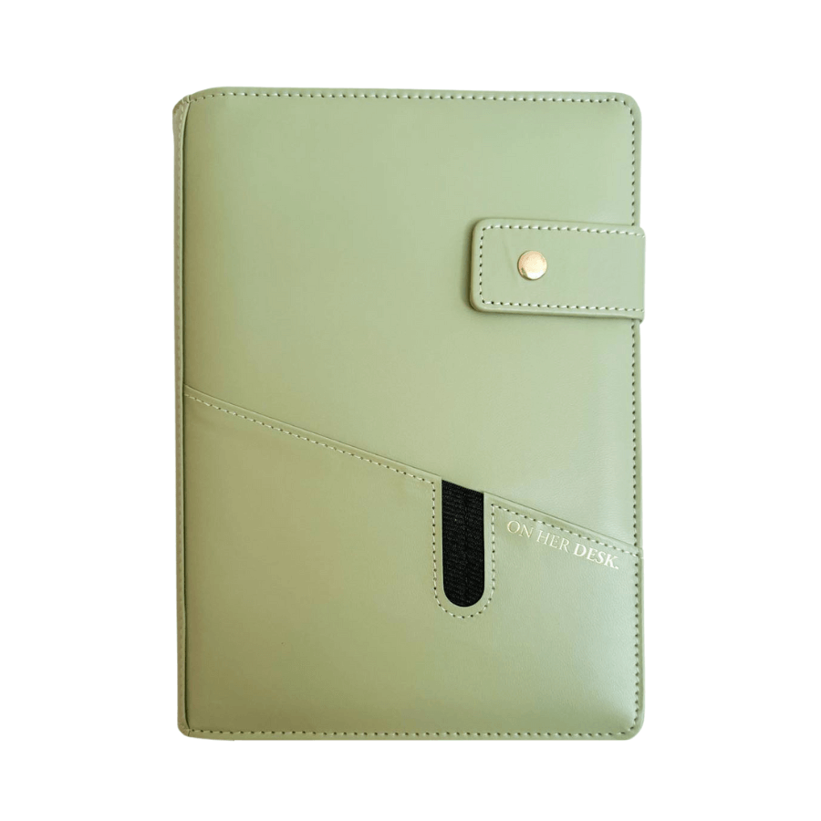 A5 Covered Notebook - Olive Green