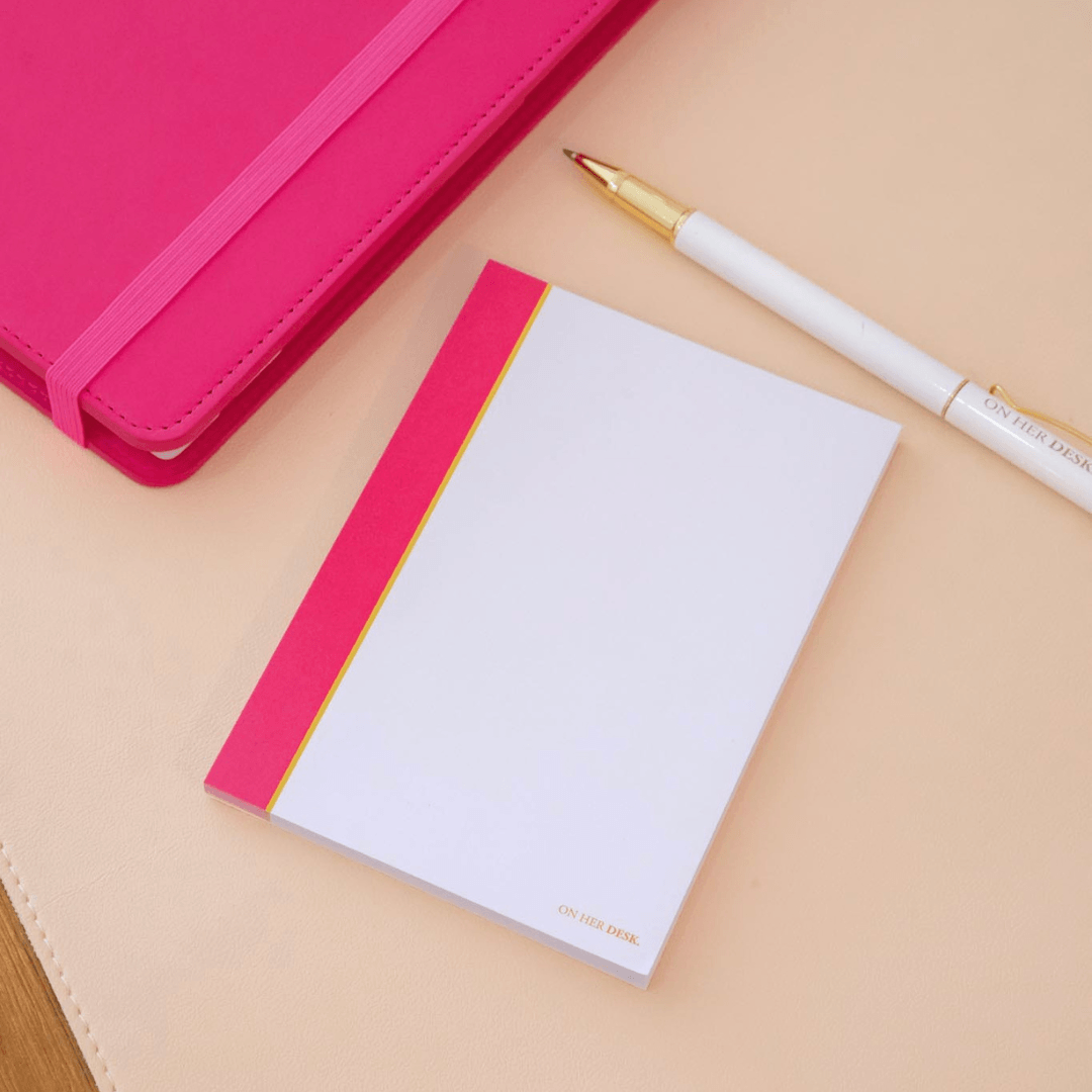 Mini A6 Notepad - Hot Pink