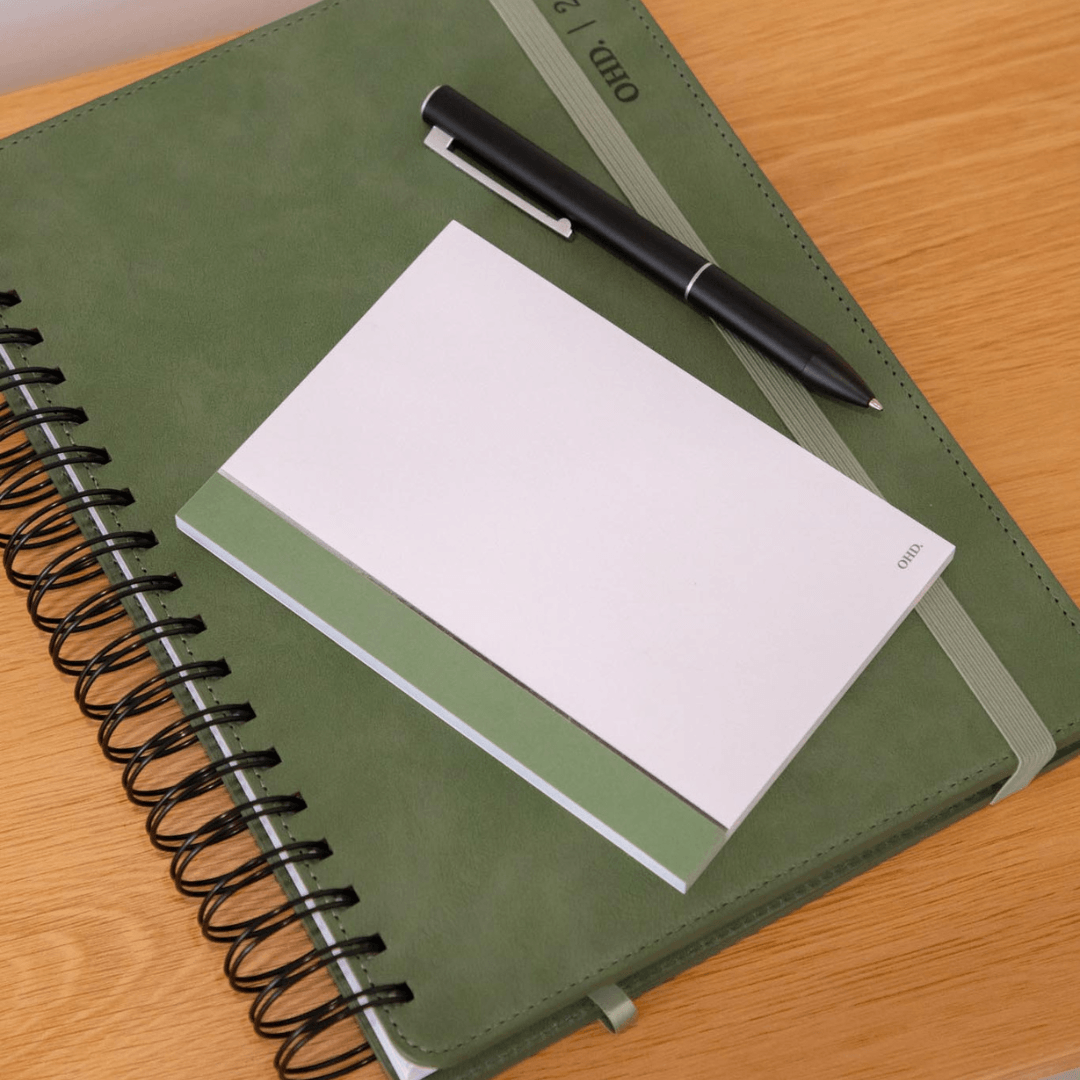 Mini A6 Notepad - Sage Green