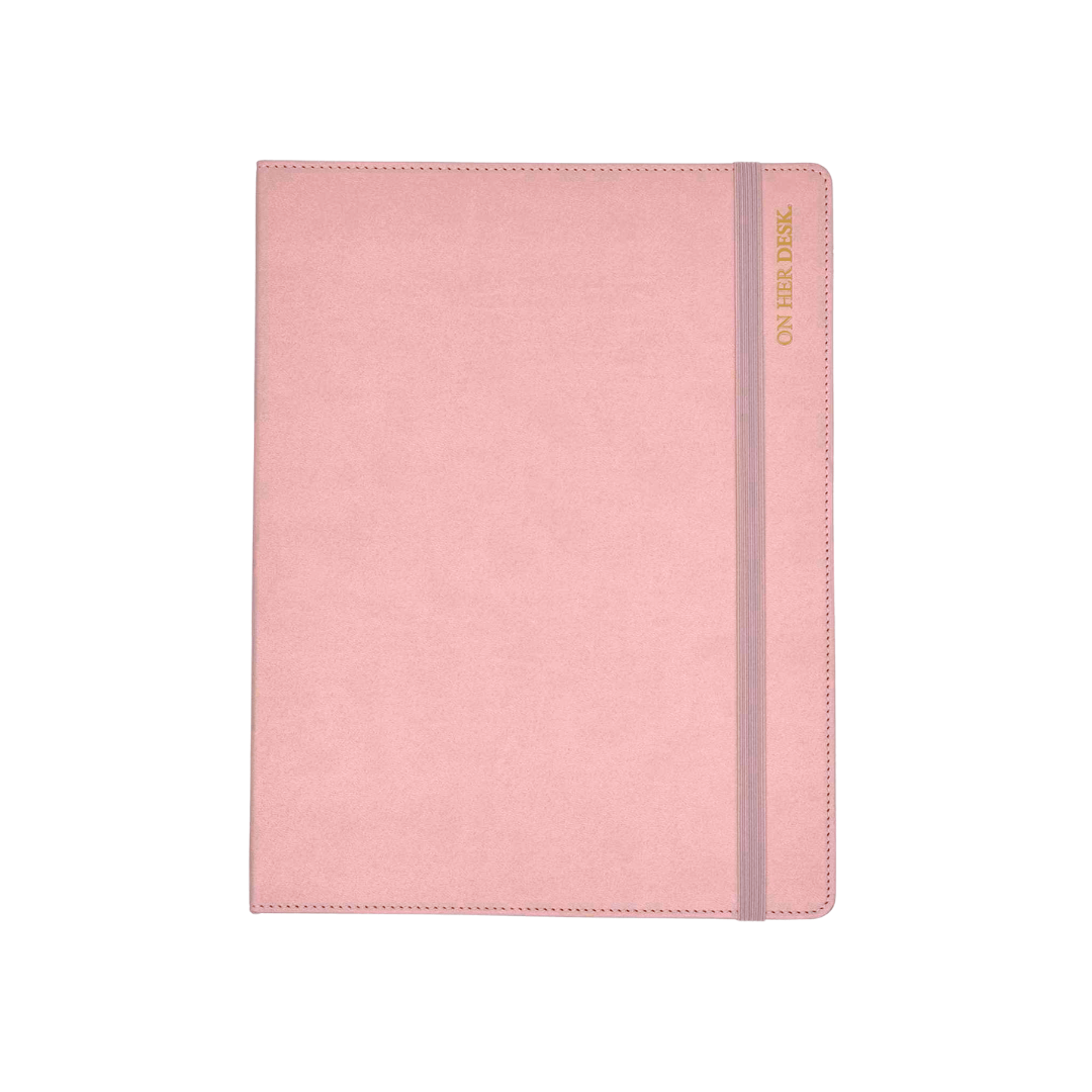 B5 Binder Notebook (with tab dividers) - Blush Pink