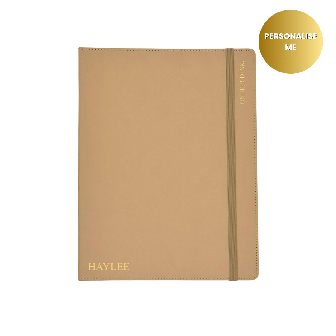 B5 Binder Notebook (with tab dividers) - Latte