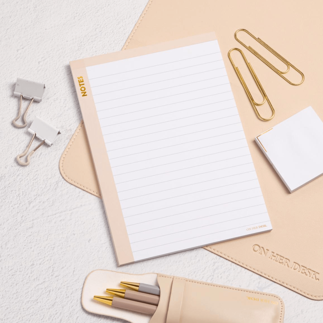 B5 Scribble Notes Notepad - Cream (perforated)