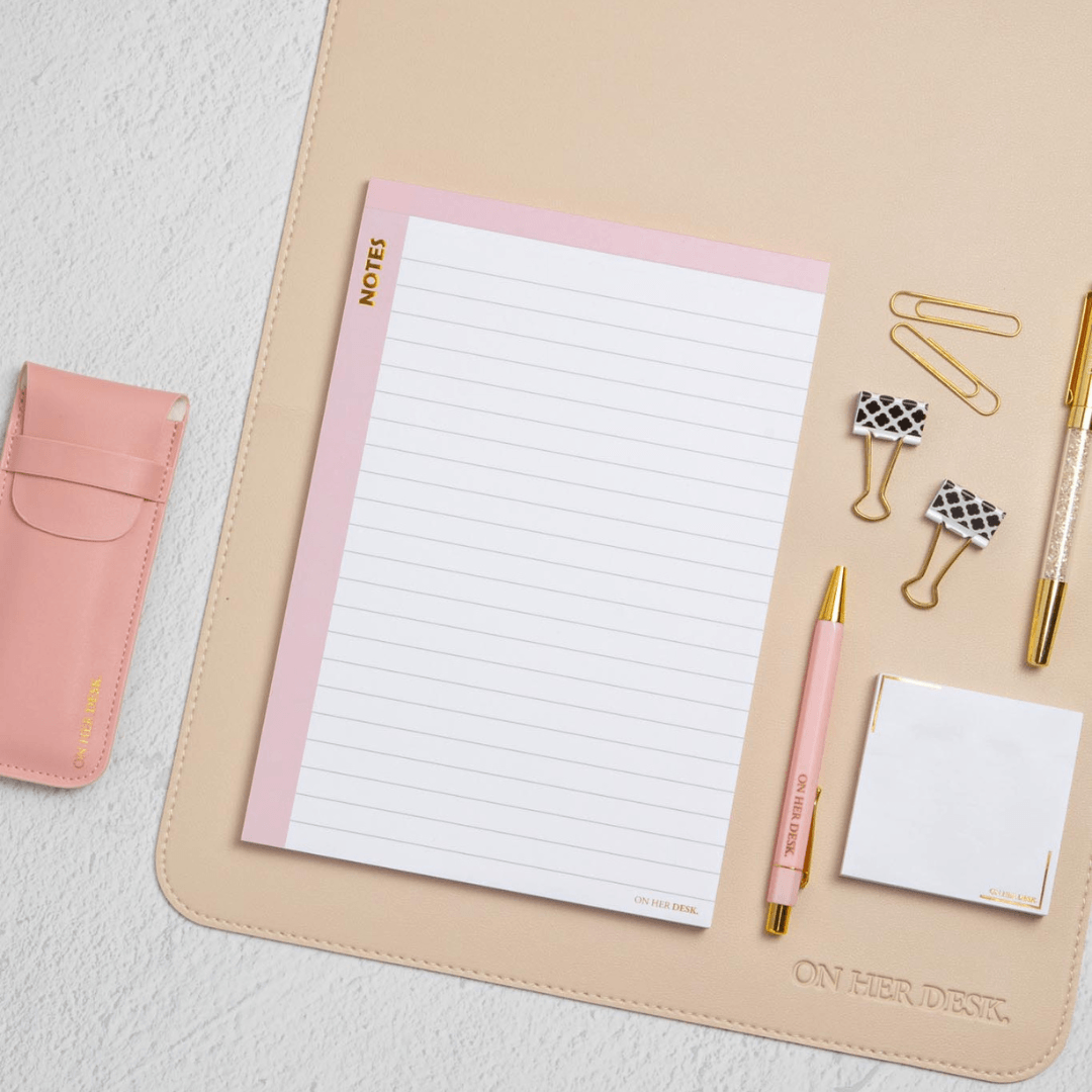 B5 Scribble Notes Notepad - Pink (perforated)
