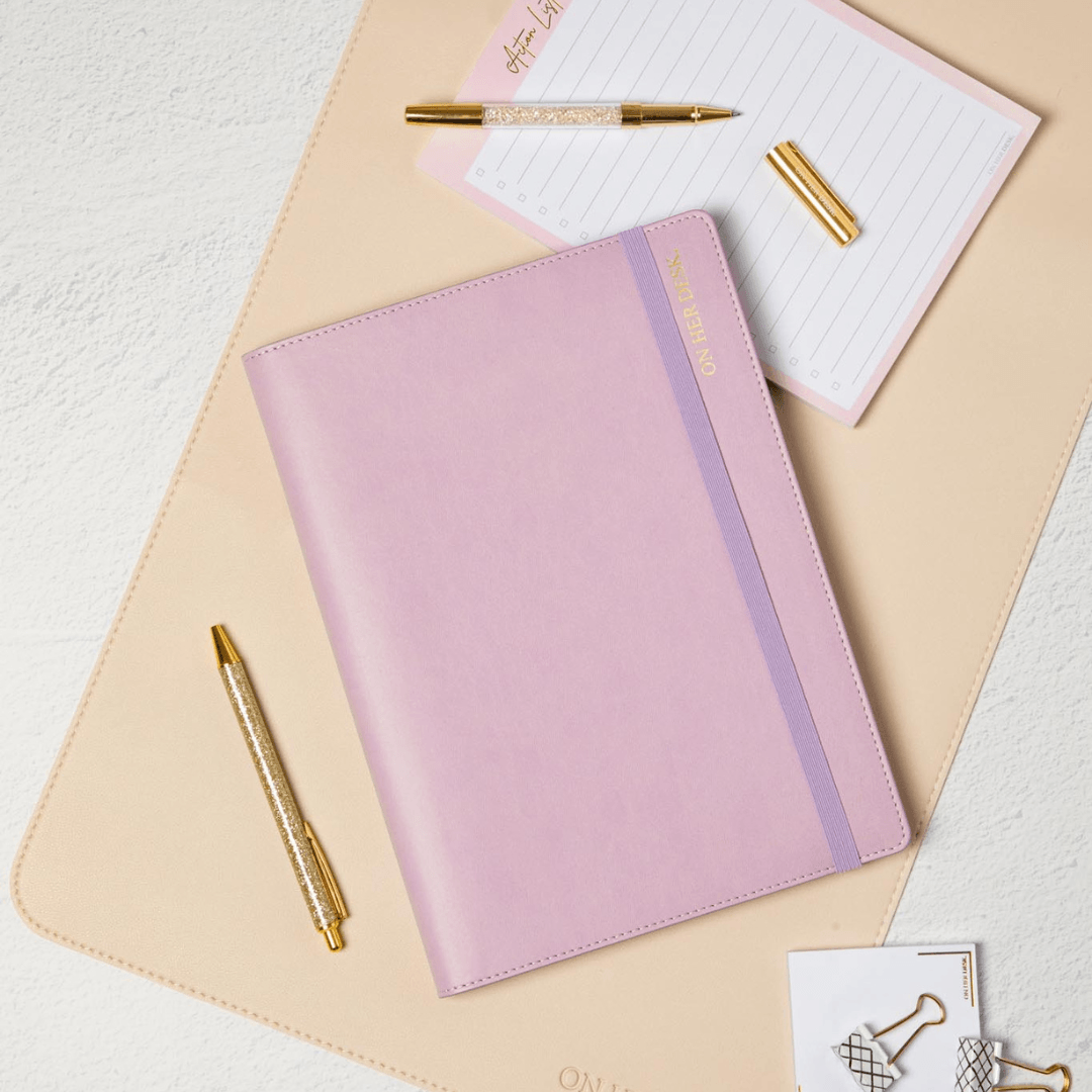 B5 Refillable Notepad Organiser - Lilac