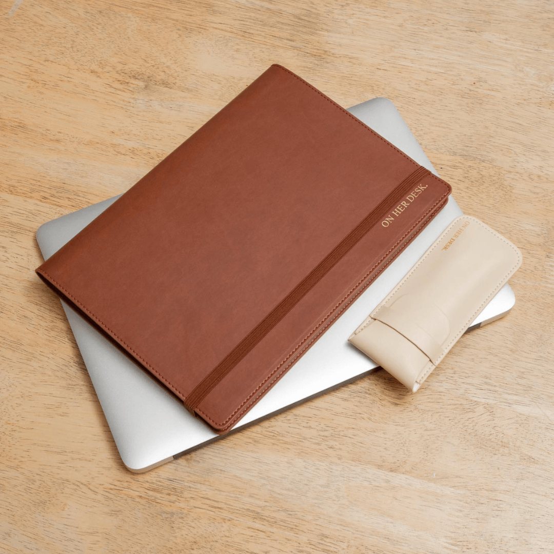 B5 Refillable Notepad Organiser - Chocolate Brown
