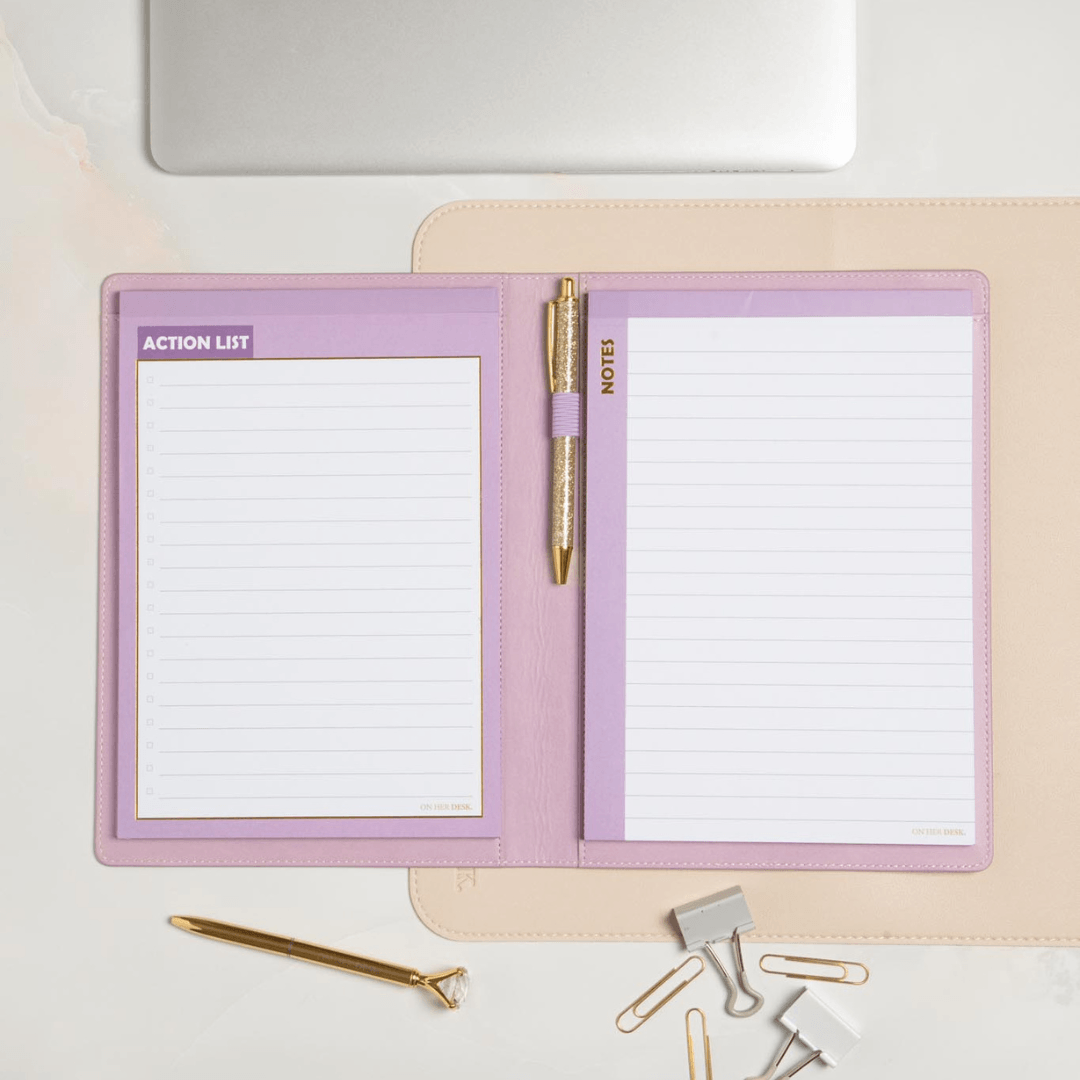 B5 Refillable Notepad Organiser - Lilac