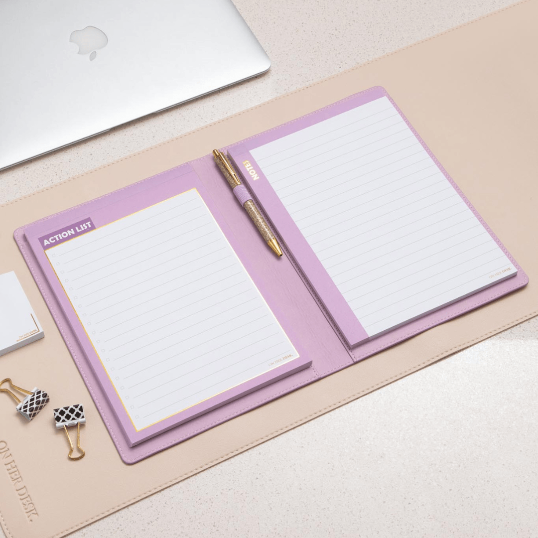 B5 Refillable Notepad Organiser - Lilac