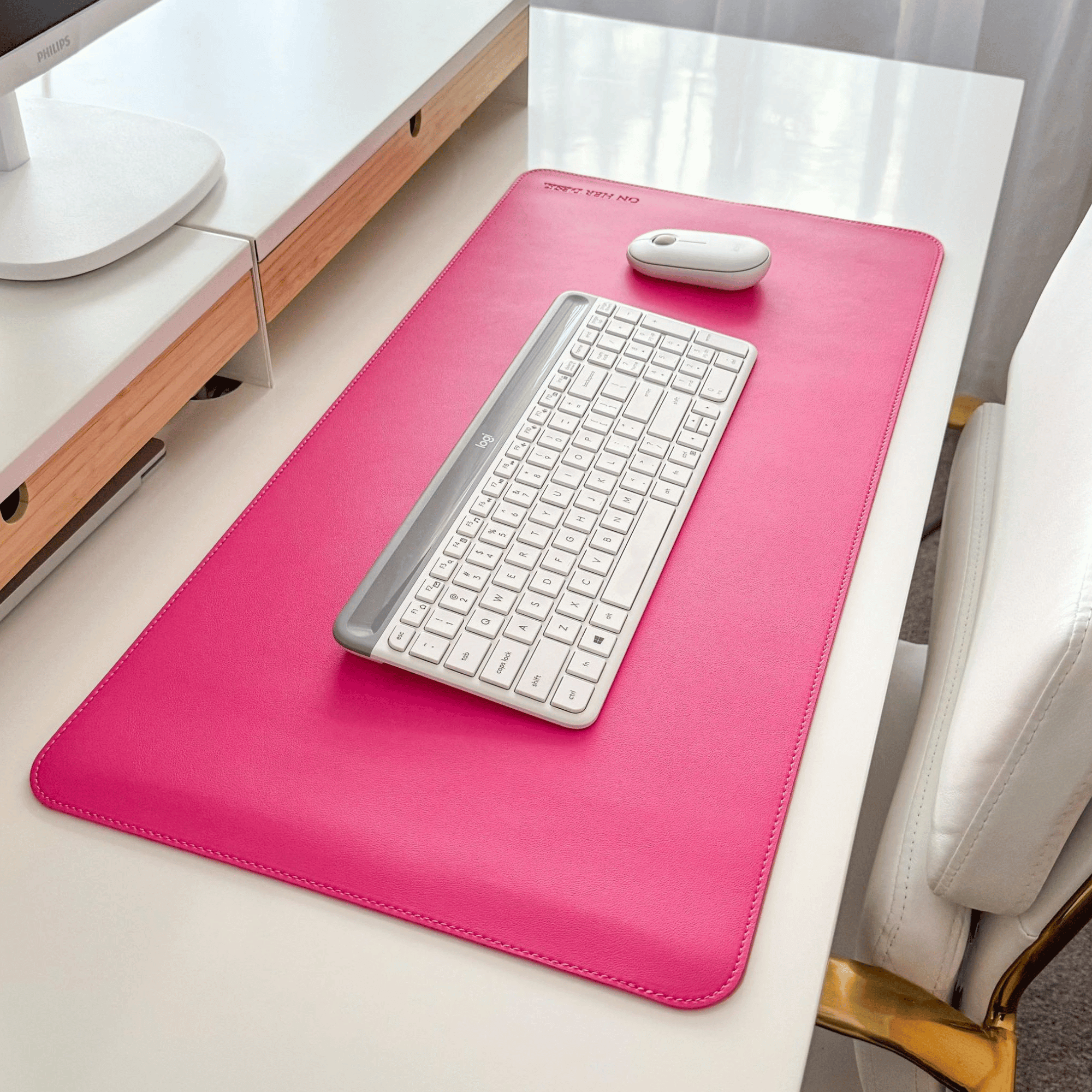 Desk Mat - Hot Pink