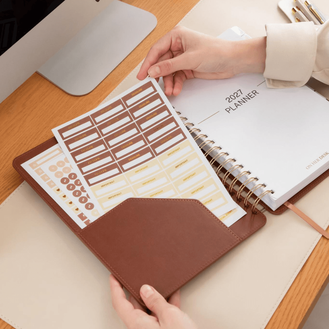 Functional Gold Foil Planner Sticker Set - Classic