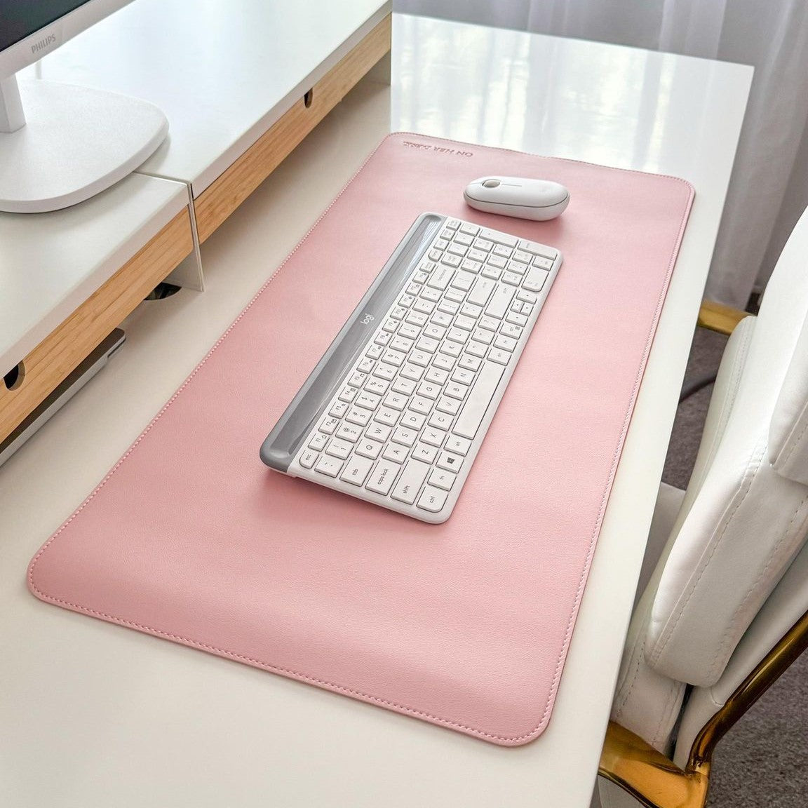 Desk Mat - Pastel Pink