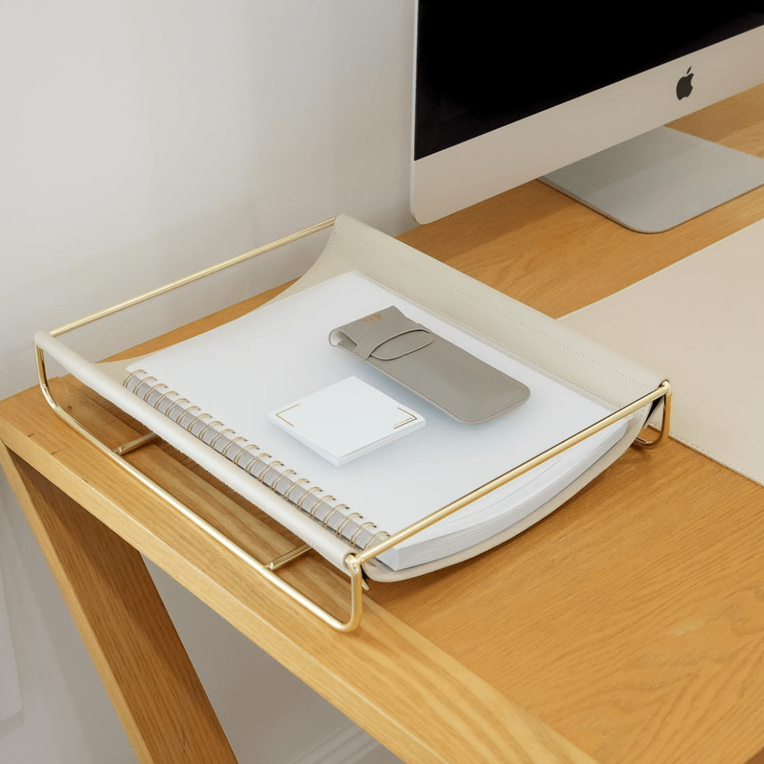 Document Desk Tray - Cream