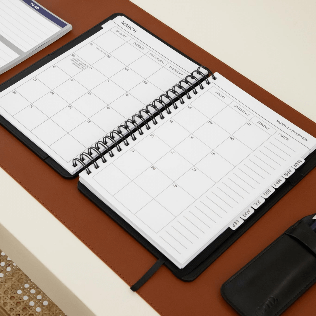 Men's 2026 Planner - Midnight Black