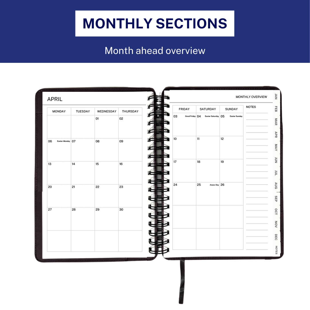 Men's 2026 Planner - Navy Blue