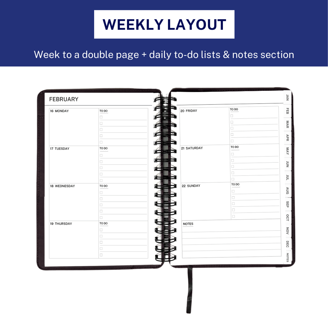 Men's 2026 Planner - Navy Blue
