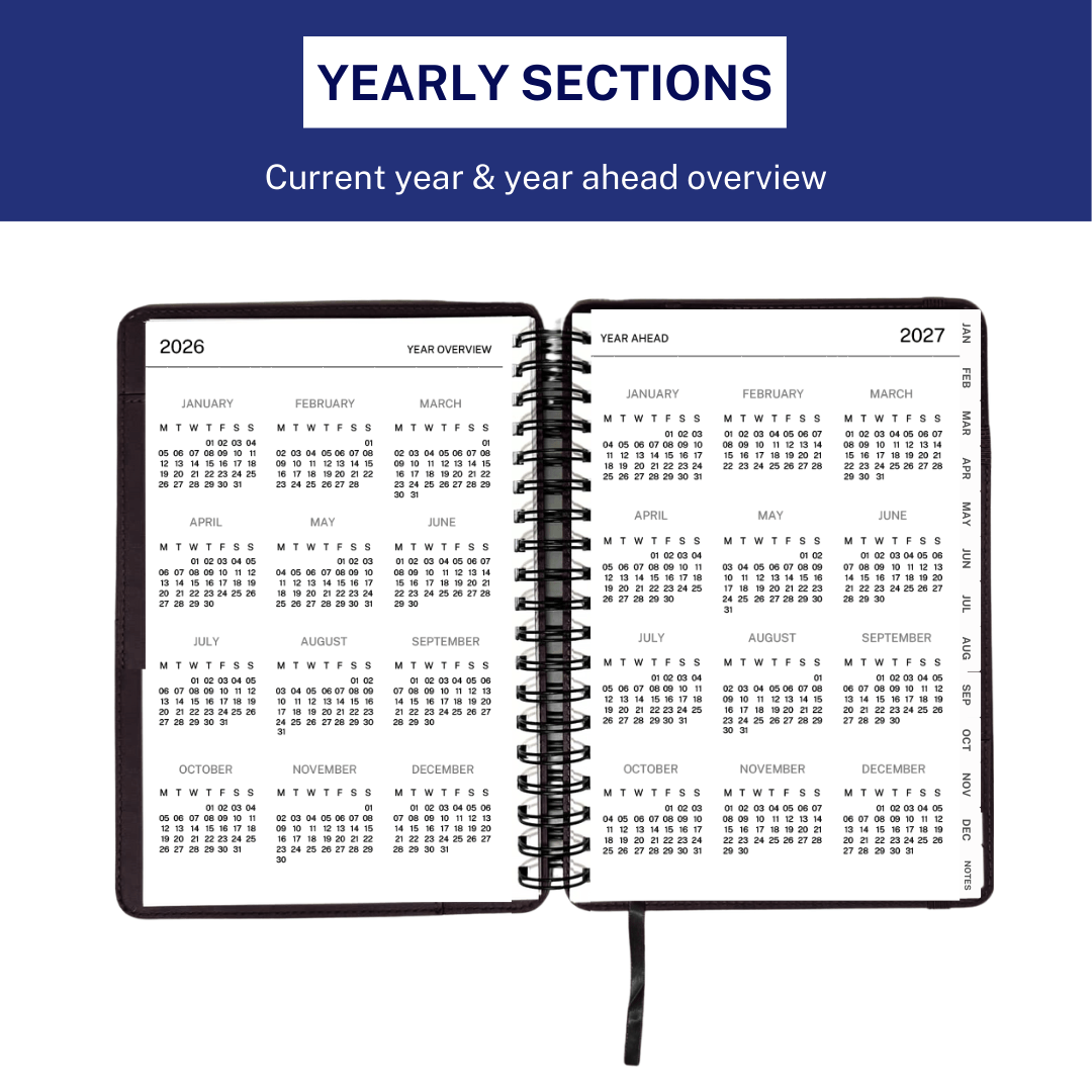 Men's 2026 Planner - Navy Blue