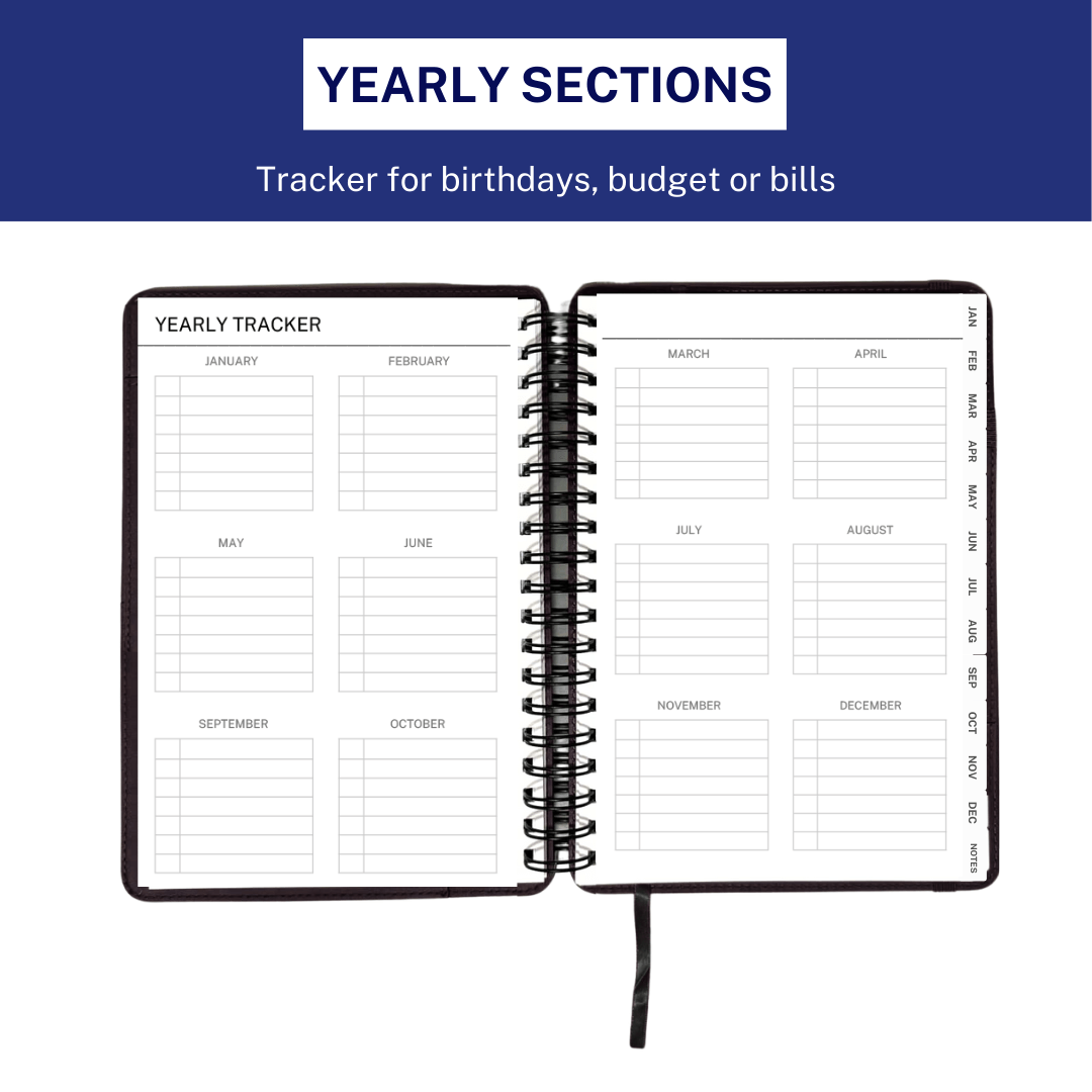 Men's 2026 Planner - Navy Blue
