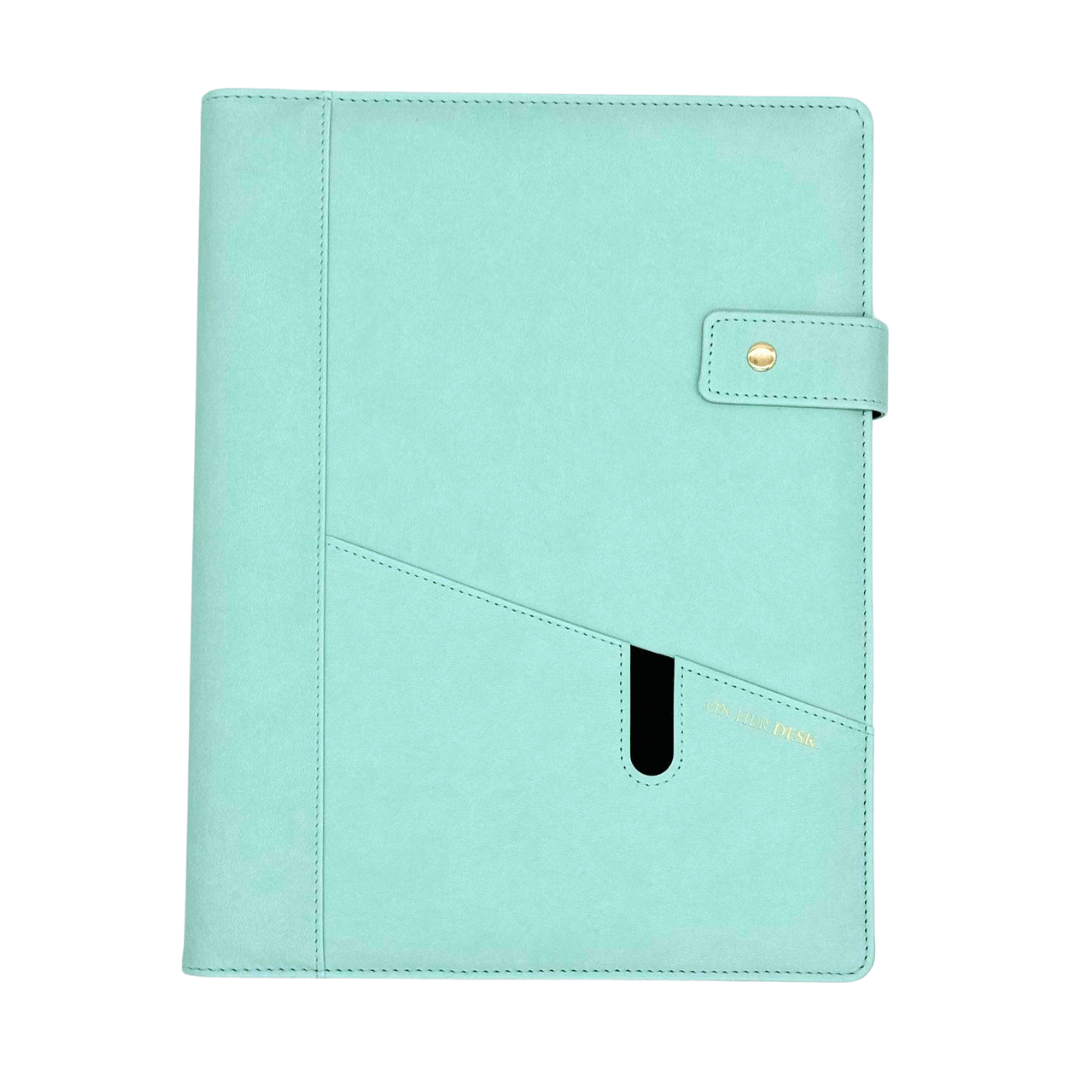 A4 Covered Notebook - Mint Green