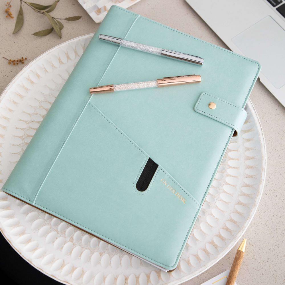 A4 Covered Notebook - Mint Green