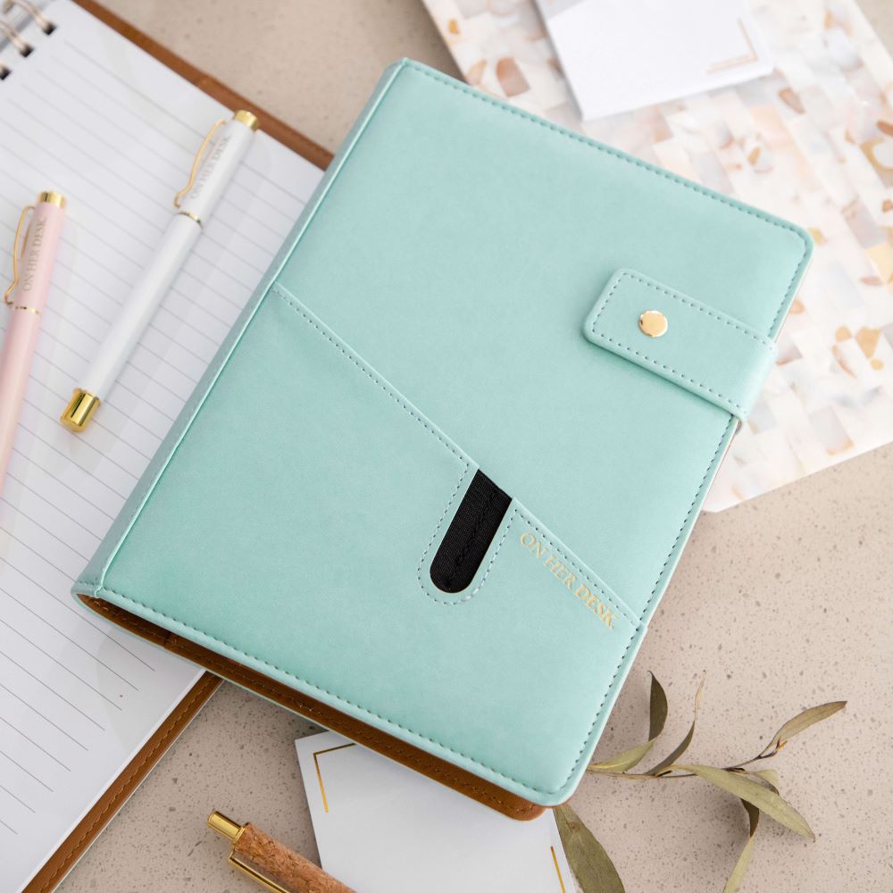 A5 Covered Notebook - Mint Green