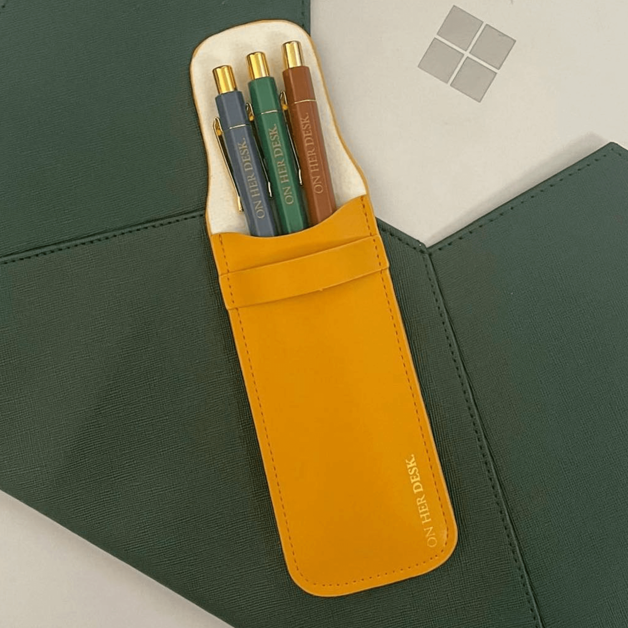 Trilogy Pen Set - Mustard