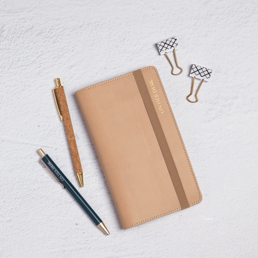Refillable Sticky Note Organiser - Latte