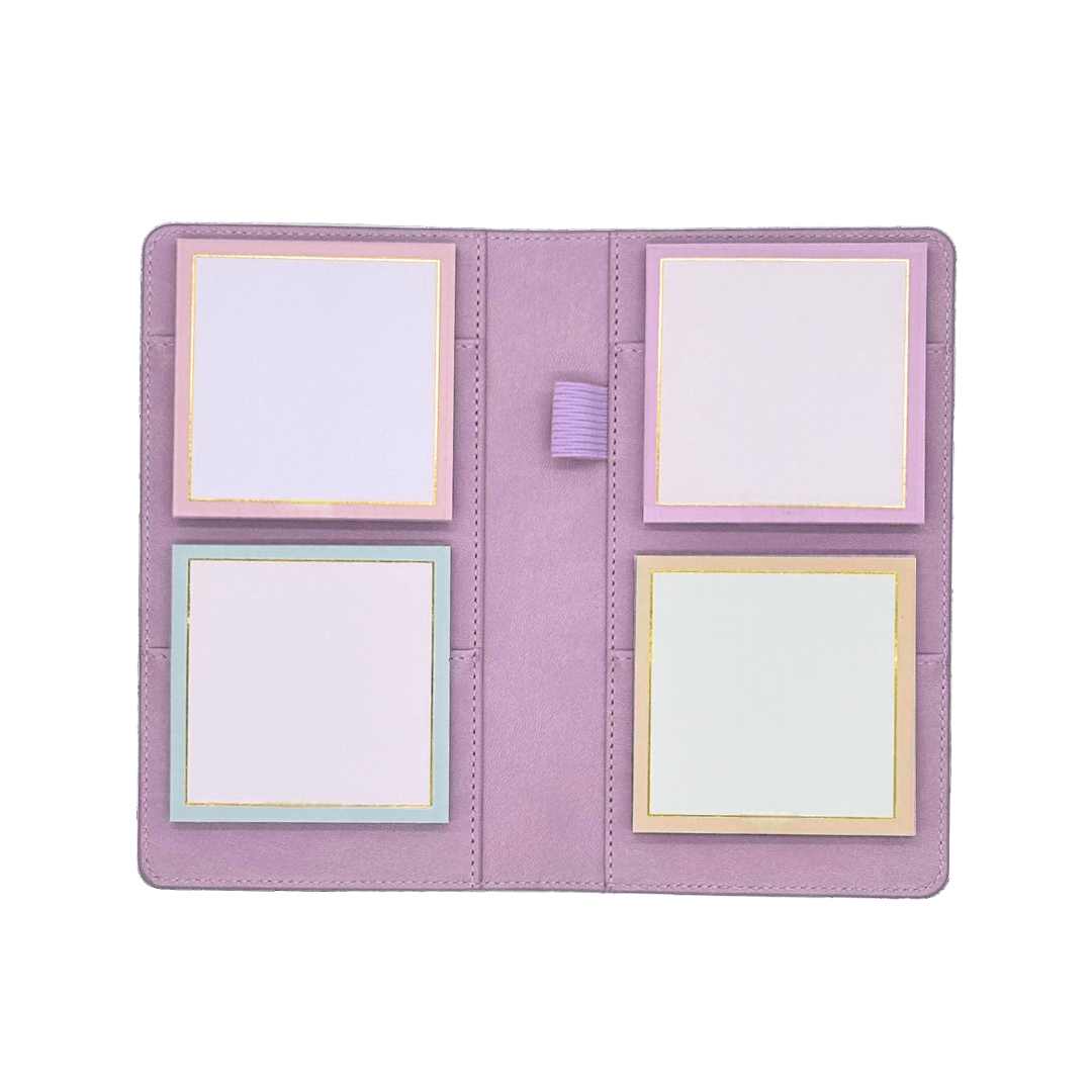 Refillable Sticky Note Organiser - Lilac