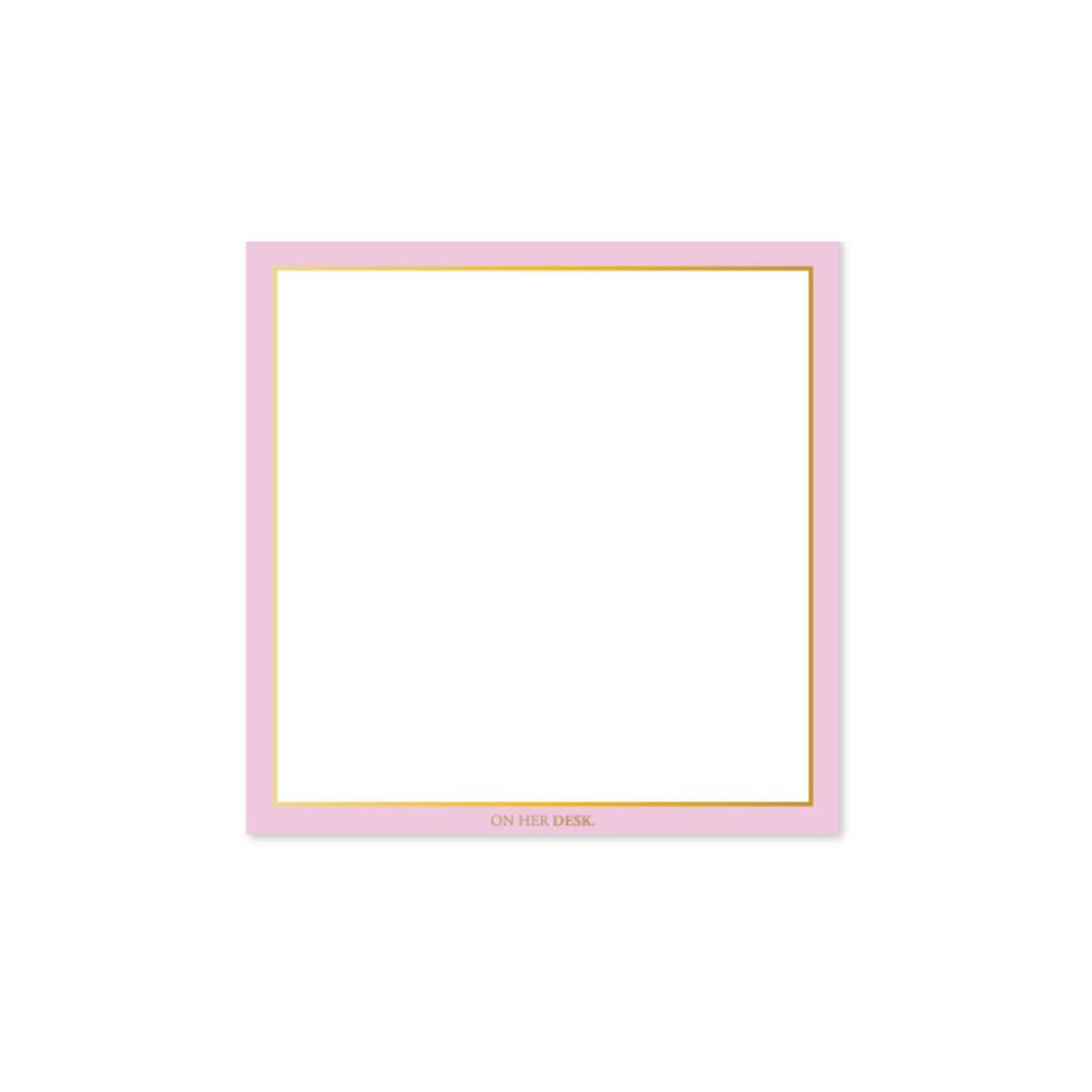 Sticky Notes with Gold Foil Detail | Shop Now at On Her Desk
