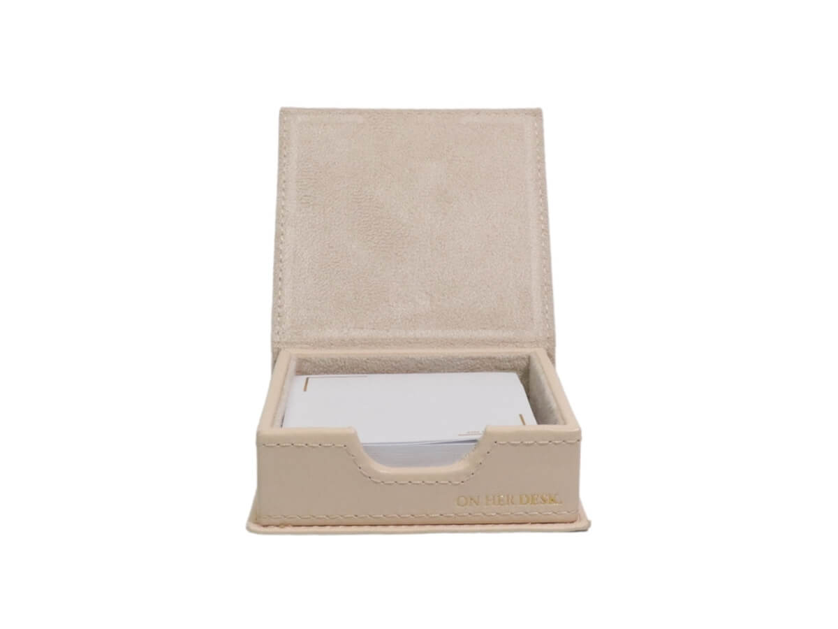 Sticky Note Holder - Cream