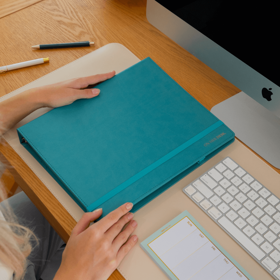 A4 Binder Notebook (with tab dividers) - Teal