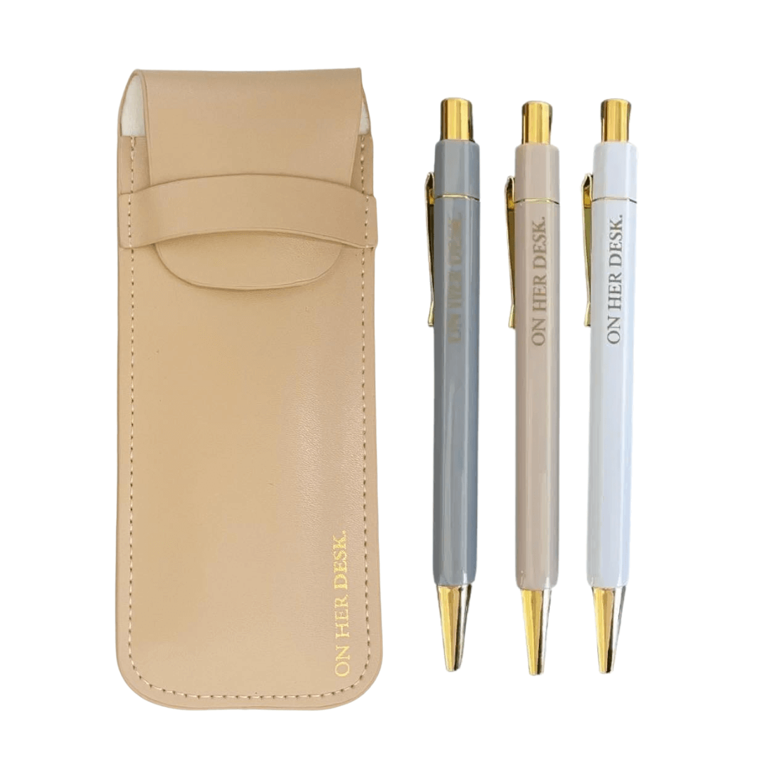 Trilogy Pen Set - Almond