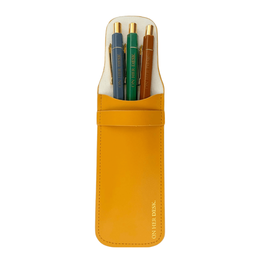 Trilogy Pen Set - Mustard