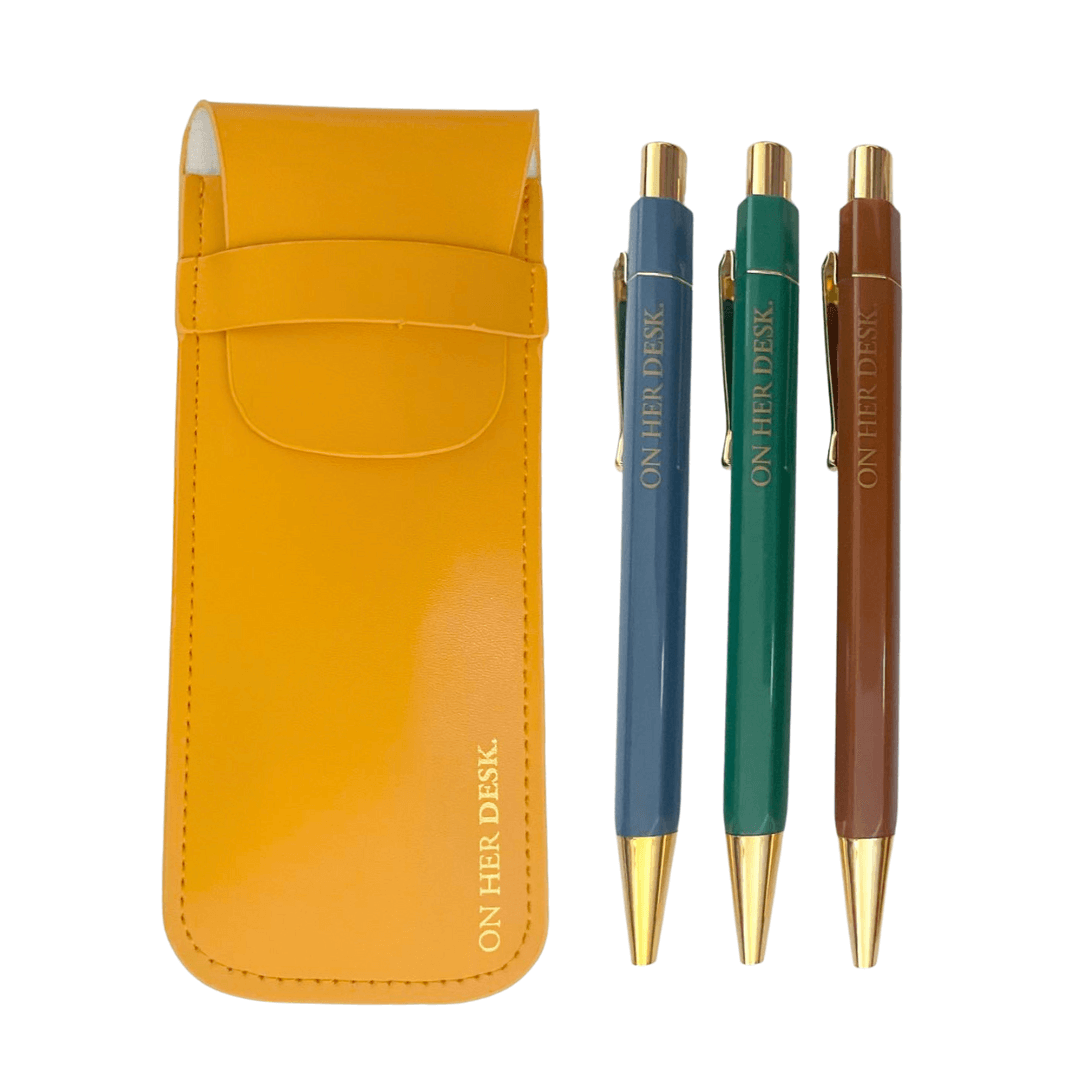 Trilogy Pen Set - Mustard